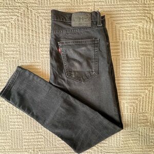 Levi's 512 Slim Taper Black Denim 34x32